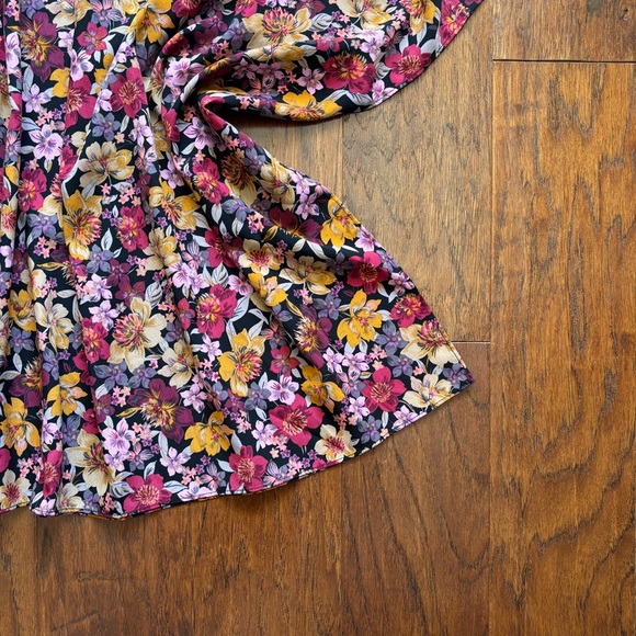 Buddy Love North Tunic | Oversized Poncho Style Top In Florals | Size S - Picture 6 of 8